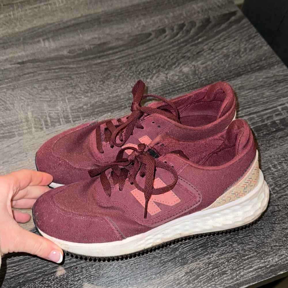 New Balance X-70 Womens Maroon Shoes